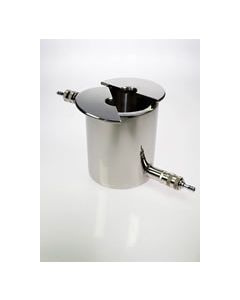 Dispermill Stainless Steel Jacketed Vessel (Double Wall) without Cover - 1/2 litre - 105 mm - 100 mm